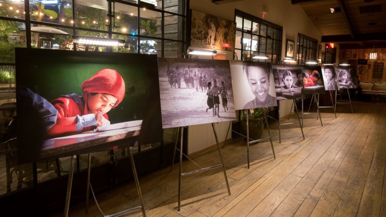 Images of Vrindavan girls displayed at the event