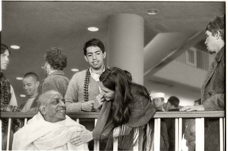 Srila Prabhupada with Mukunda and Janaki