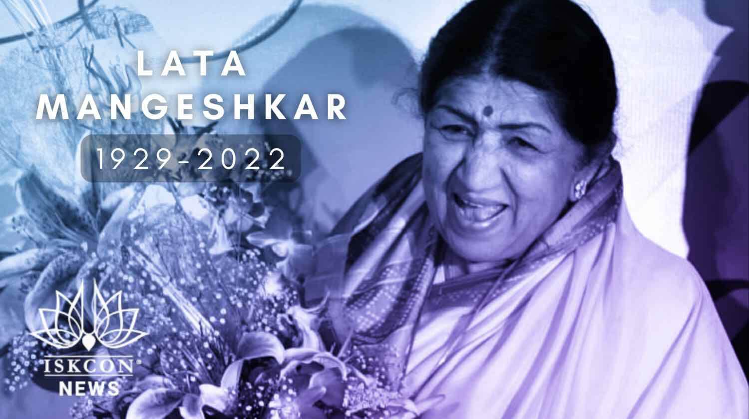 ISKCON Mourns the Passing of Lata Mangeshkar