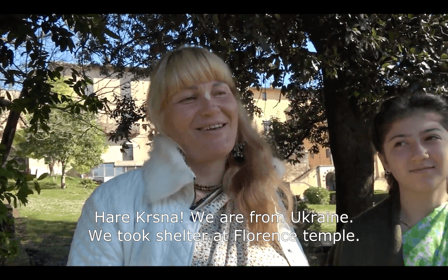 Ukrainian Devotee Refugees at Villa Vrindavan - ISKCON Italy