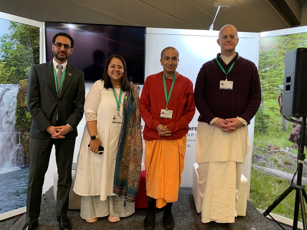 ISKCON Members Represent Faith Community at UN Biodiversity Conference in Canada