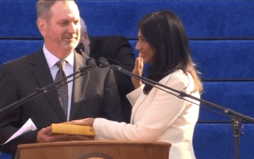 Aruna Miller Sworn Into Office on Prabhupada’s Bhagavad Gita